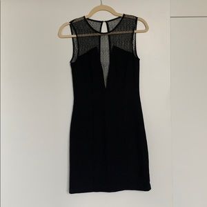 Deep V going out black dress